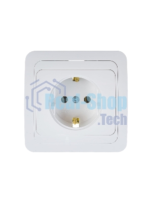 Розетка 1-м CLASSICO с заземл. 2028 бел. ASD/IN HOME 4680005959907