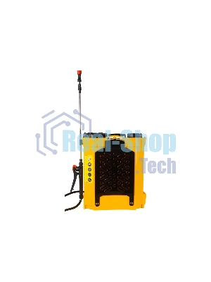 Опрыскиватель аккумуляторный Huter SP-12AC, аккумуляторный, ранцевый, 12л, желтый/черный