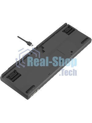 Клавиатура беспроводная A4Tech Bloody WS87 USB, Bluetooth/Радиоканал серый/красный
