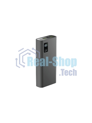 Портативный аккумулятор OLMIO QR-20, 20000mAh, 22.5W, QuickCharge3.0/PowerDelivery, LCD, серый