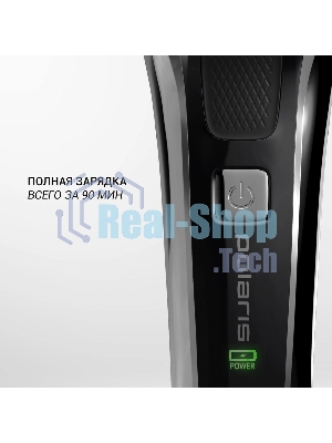 Электробритва Polaris PMR 0305R wet&dry PRO 5 blades элктрическая, черный/хром
