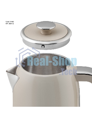 Чайник электрический Galaxy Line GL 0348 1.7л. 2200Вт кремовый корпус: нерж.сталь (ГЛ0348Л)