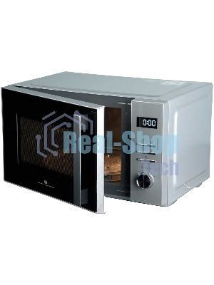 Микроволновая печь General Electronics GE-DS525S серебро, 25 л, 900 Вт, переключатели — электронный