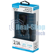 Автомобильное зарядное устройство Maxvi CCM-212 Plus M черный 2.1A