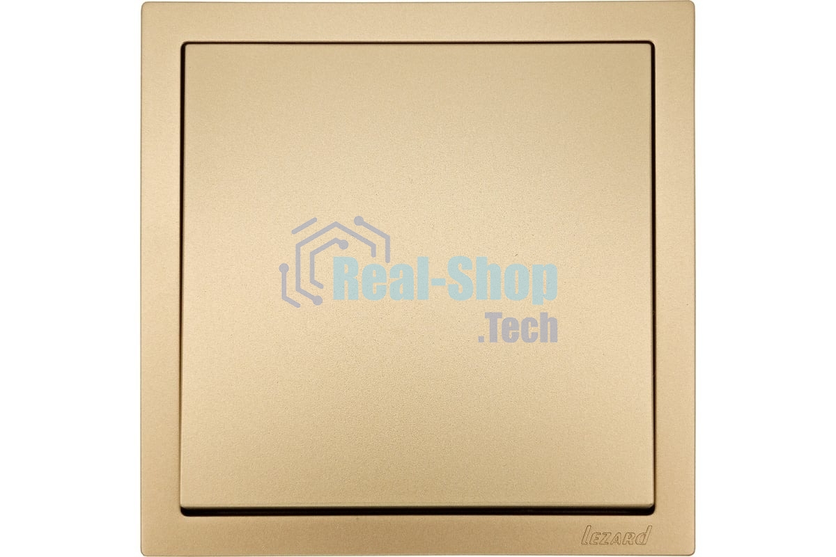 Выключатель 1-кл. СП ZIMA IP20 10А безвинт. зажим зол. LEZARD 704-3688-100QC