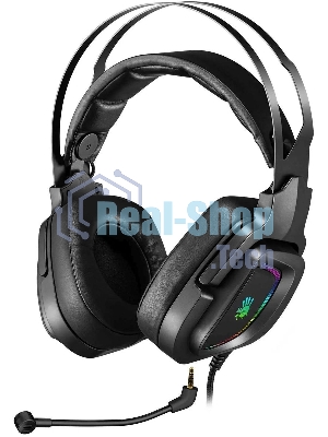 Гарнитура проводная с микрофоном A4Tech Bloody G570 черный/серый 2м мониторные USB оголовье (G570 USB/BLACK + GREY)