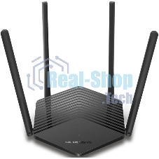 Двухдиапазонный роутер Mercusys MR1500X Wi-Fi 6 AX1500, до 300 Мбит/с на 2,4 ГГц + до 1201 Мбит/с на 5 ГГц
