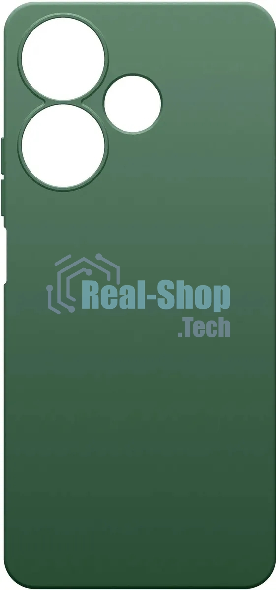Чехол (клип-кейс) BoraSCO для Xiaomi Poco M6 4G Silicone Case зеленый опал (73629)