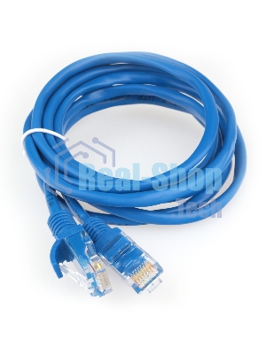 Патч-корд CCA light UTP Гарнизон PC-UTP-5e-2-B cat.5e, 2м, литой, многожильный синий