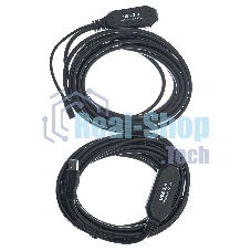 Кабель-адаптер USB3.0-repeater, удлинительный активный Am-->Af 10м VCOM