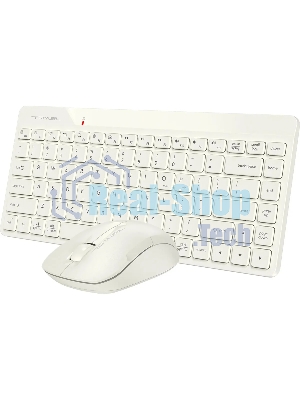 Комплект клавиатура+мышь A4Tech FStyler FG2200 Air2 беспроводной, USB, 1200 DPI, бежевый