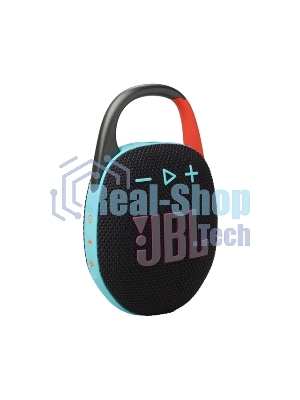 Колонка портативная JBL Clip 5 черный/оранжевый 7W Mono BT 10м 1400mAh