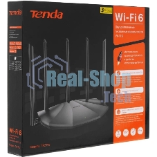 Двухдиапазонный гигабитный Wi-Fi 6 роутер Tenda RX2 Pro AX1500, до 300 Мбит/с на 2,4 ГГц + до 1201 Мбит/с на 5 ГГц