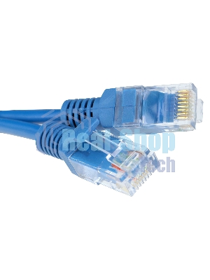 Патч-корд CCA light UTP Гарнизон PC-UTP-5e-2-B cat.5e, 2м, литой, многожильный синий