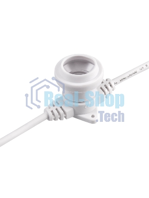 Гирлянда Neon-night Белт-Лайт 2 жилы, 50 м, шаг 40 см, 125 патронов E27, IP65, белый круглый провод