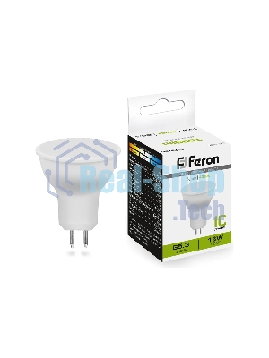 Лампа светодиодная Feron LB-960 13Вт 230В G5.3 белый