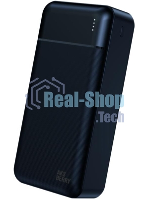 Портативный аккумулятор AKSBERRY E300 Epica быстрая зарядка 30000 mAh, черный