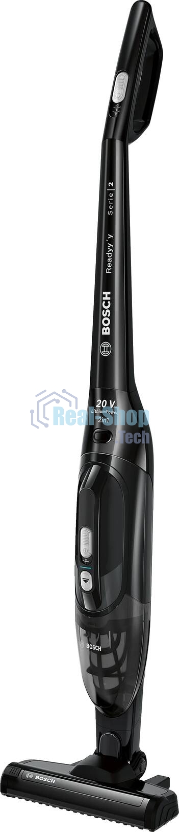 Пылесос вертикальный Bosch BBHF220 черный, питание от аккумулятора, 48 Вт, уборка сухая, пылесборник 0,4 л