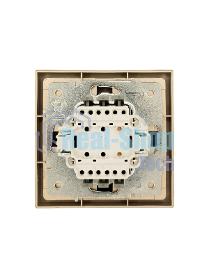 Выключатель 1-кл. СП ZIMA IP20 10А безвинт. зажим зол. LEZARD 704-3688-100QC