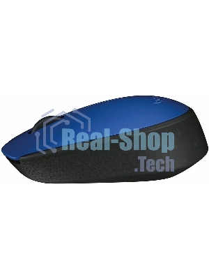 Мышь беспроводная Logitech M171 синий, 1000 dpi, радиоканал, USB, кнопки - 3
