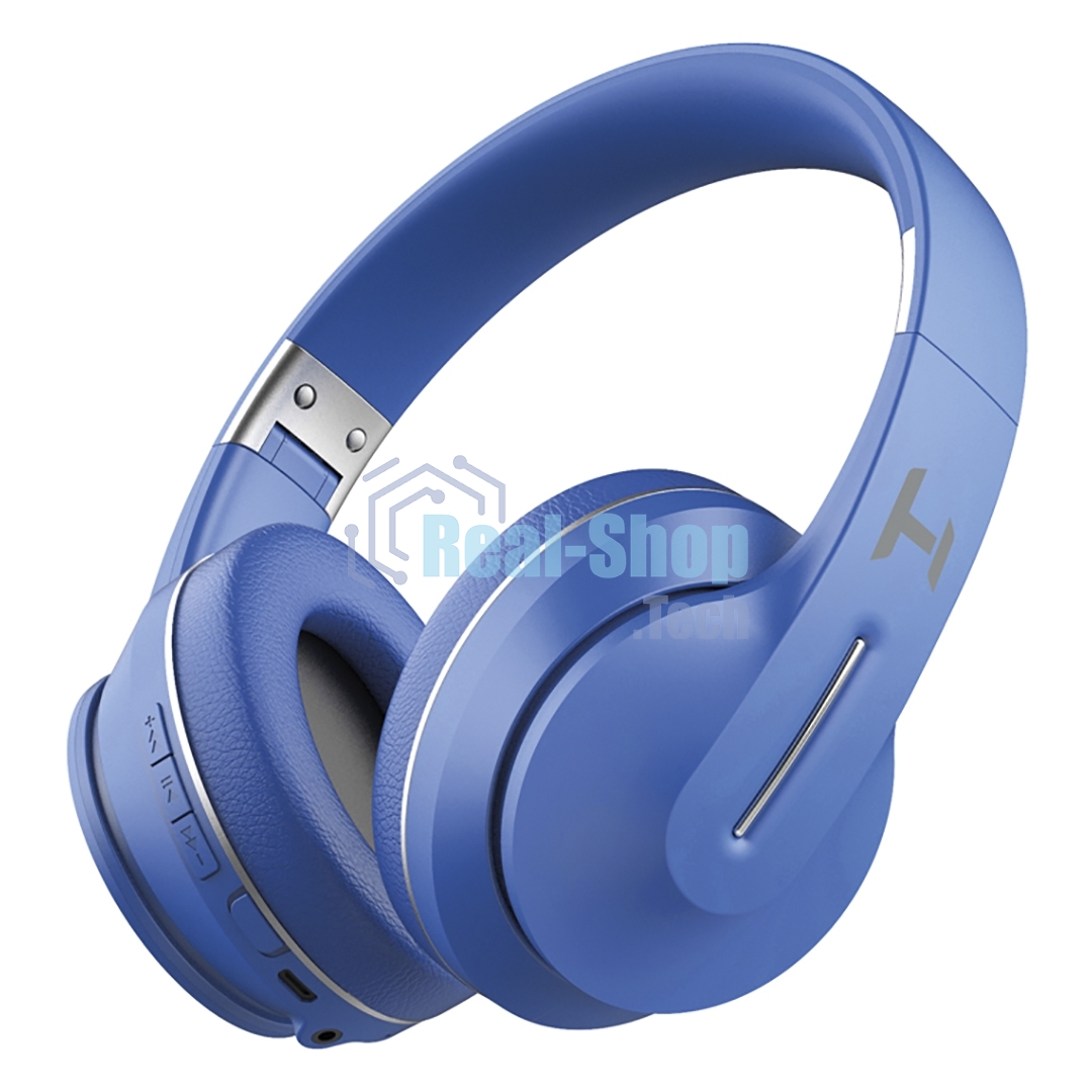Беспроводные/проводные наушники Harper HB-413 синий, накладные, Bluetooth + проводной, до 8 ч