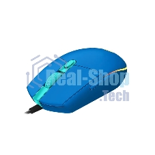 Мышь проводная Logitech G102 LIGHTSYNC синий, 8000 dpi, USB, кнопки - 6