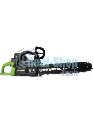 Цепная пила аккумуляторная (2005707UA) GreenWorks GD40CS15, 40V, 35 см, бесщеточная, 1,5 КВТ, с АКБ 2АЧ и ЗУ