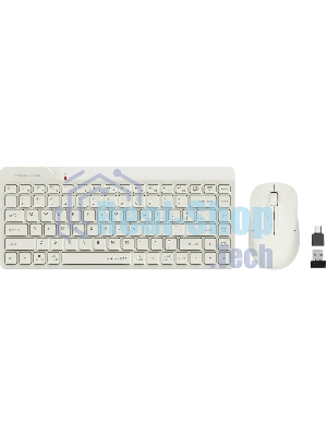 Комплект клавиатура+мышь A4Tech FStyler FG2200 Air2 беспроводной, USB, 1200 DPI, бежевый