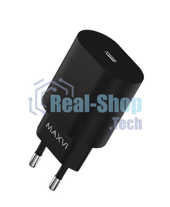 Сетевое зарядное устройство Maxvi SFC-125PD Type-C 3А 25W PD QC3.0 черный