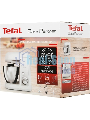 Кухонная машина Tefal Bake Partner QB520B38, серый/серебристый