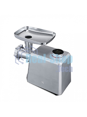 Мясорубка электрическая BQ MG1007 серый, 2400 Вт, 2.5 кг/мин, реверс, защита от перегрузки, насадки - 4