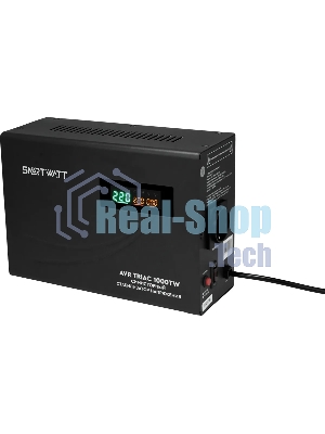 Стабилизатор напряжения Smartwatt AVR Triac 1000TW 1000ВА черный