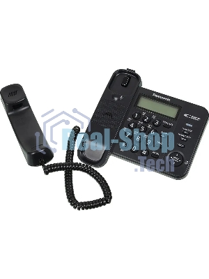 Телефон проводной Panasonic KX-TS2356RUB черный АОН,Caller ID,ЖКД,блокировка набора,выключение микрофона