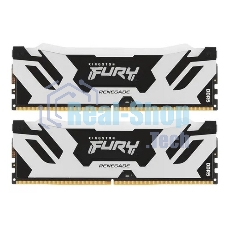 Оперативная память Kingston Fury Renegade, DDR5, 96Gb (2x48GB), 6000MHz, CL32, DIMM, с радиаторами, cеребристый/черный