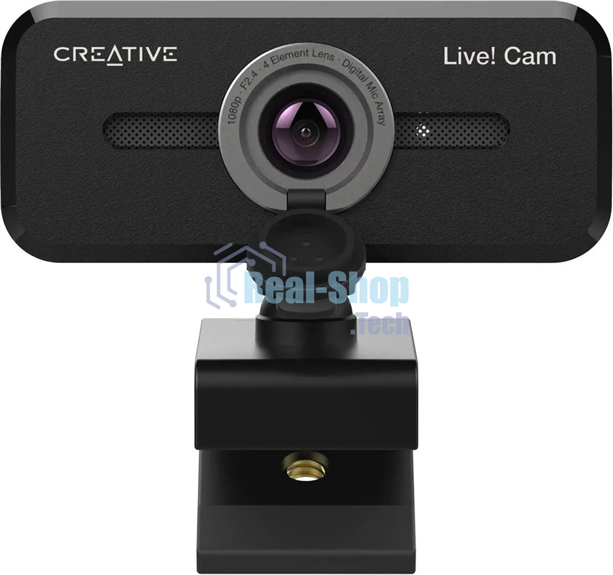 Веб-камера Creative Live! Cam Sync 1080p V2 1920x1080, 30 кадр/с, USB Type-A, микрофон, шторка приватности, универсальное крепление