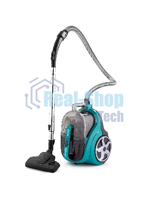 Пылесос Kraft KF-KVC2106 зеленый/черный, 380/2100 Вт, уборка сухая, пылесборник контейнер, 2.5 л