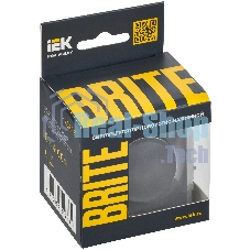 Светорегулятор поворотно-нажимной IEK BRITE СС10-1-0-БрМ (BR-D20-0600-K35) 600 Вт маренго