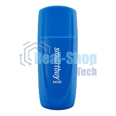 Флешка USB Smartbuy Scout Blue (SB064Gb2SCB), 64Gb, USB 2.0, R/W 15/8, синий