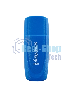 Флешка USB Smartbuy Scout Blue (SB064Gb2SCB), 64Gb, USB 2.0, R/W 15/8, синий