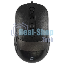 Мышь проводная Oklick 310M черный/серый, 2400 dpi, USB, кнопки - 4