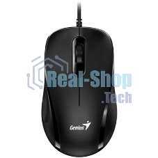 Мышь проводная Genius DX-101 черный, 1200 dpi, USB, кнопки - 3