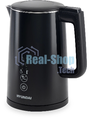 Чайник электрический Hyundai HYK-S5509 1.5 л, 2200 Вт, черный
