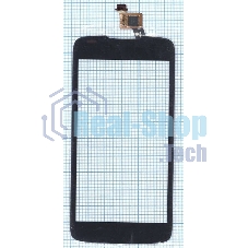 Сенсорное стекло (тачскрин) для Acer Liquid Gallant Duo E350, черное