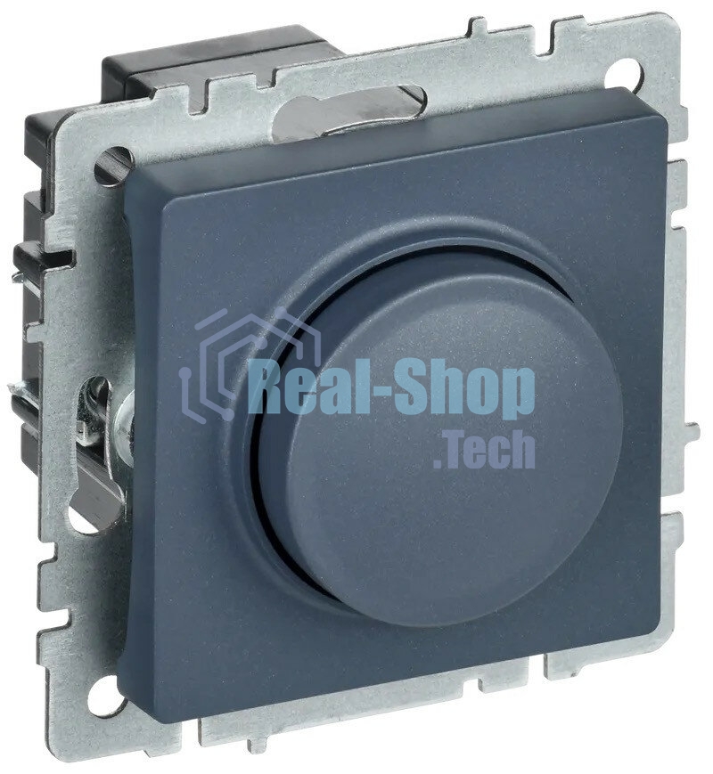 Светорегулятор поворотно-нажимной IEK BRITE СС10-1-0-БрМ (BR-D20-0600-K35) 600 Вт маренго