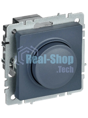 Светорегулятор поворотно-нажимной IEK BRITE СС10-1-0-БрМ (BR-D20-0600-K35) 600 Вт маренго