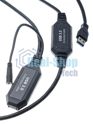 Кабель-адаптер USB3.0-repeater, удлинительный активный Am-->Af 10м VCOM