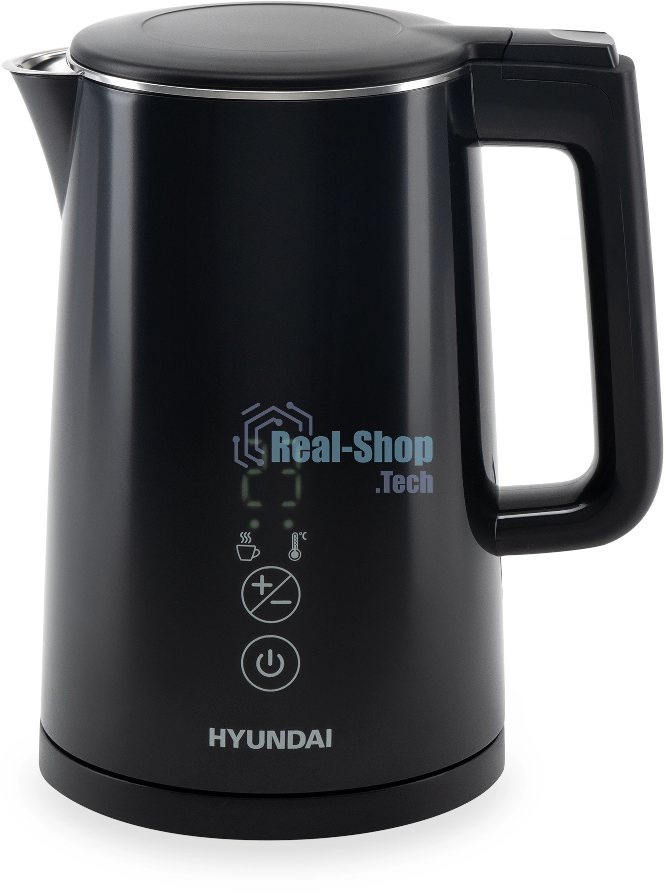 Чайник электрический Hyundai HYK-S5509 1.5 л, 2200 Вт, черный