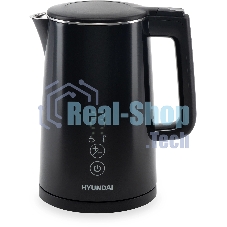 Чайник электрический Hyundai HYK-S5509 1.5 л, 2200 Вт, черный