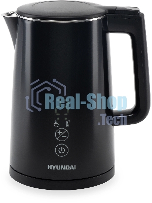 Чайник электрический Hyundai HYK-S5509 1.5 л, 2200 Вт, черный