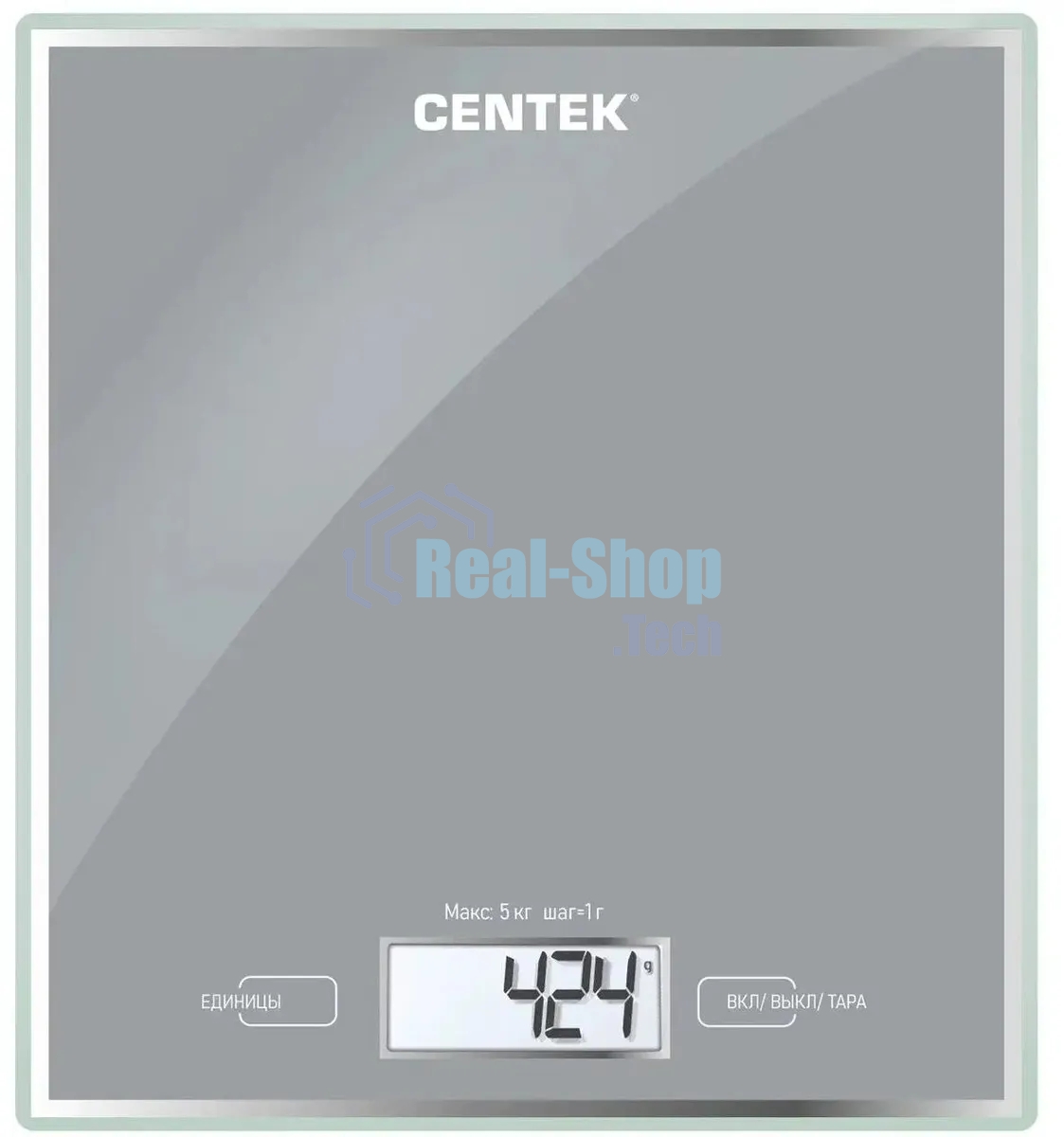 Весы кухонные Centek CT-2462 серебристый